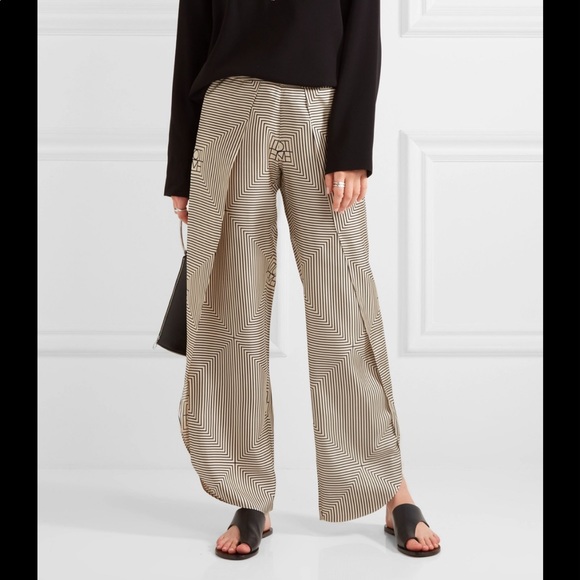 Toteme Silk Trousers Size S 